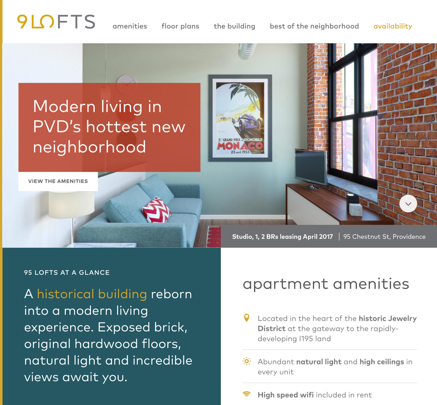 web design and development for Providence real estate company
