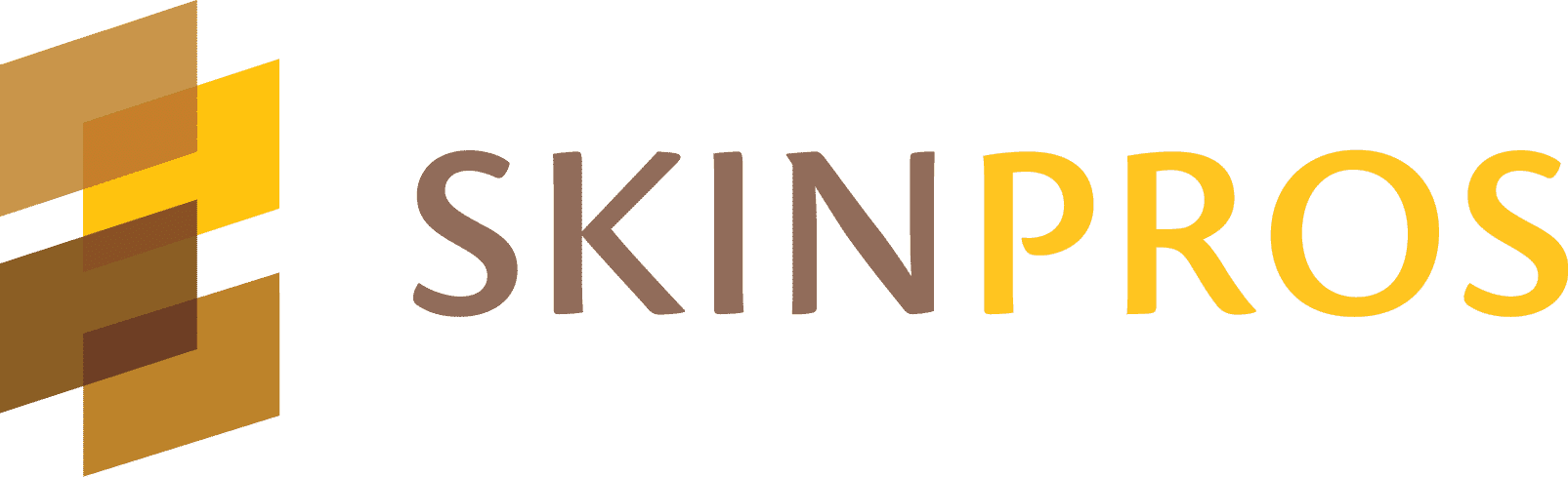 SkinPros logo design horizontal