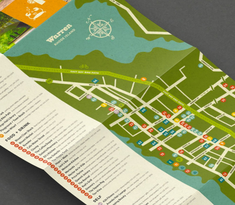 Discover Warren Map brochure